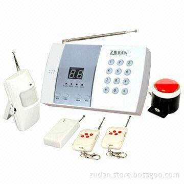 Wireless Alarm System with 8 Wireless Zones, Quad-band GSM Module, 110dB External Siren